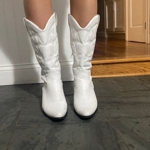 White cowgirl boots